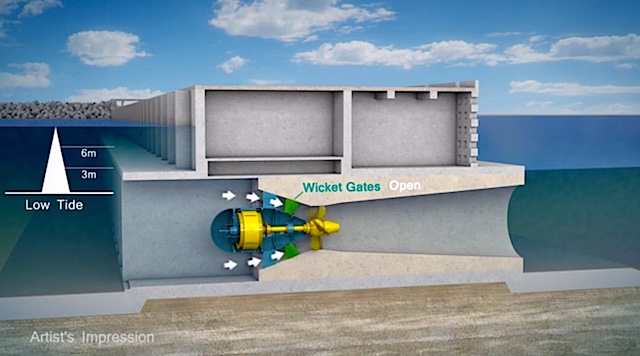 This beautiful power plant will power 155K homes using ocean Tides ...